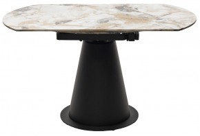 Стол TERAMO 135 GLOSS GRAND JADE SOLID CERAMIC, керамика, поворотн.механизм / Черный каркас, ®DISAUR в Перми - perm.mebel24.online | фото 16