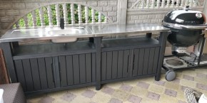 Столик для барбекю 415 Л (Unity Chef 415 L) графит в Перми - perm.mebel24.online | фото 1