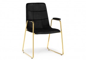 Стул на металлокаркасе black / gold в Перми - perm.mebel24.online | фото 1