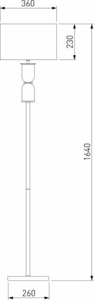 Торшер Eurosvet Caprera 01154/1 никель в Перми - perm.mebel24.online | фото 2