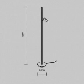 Торшер Maytoni Thin MOD395FL-L28B3K в Перми - perm.mebel24.online | фото 5