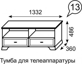 Тумба для телеаппаратуры Венеция 13 бодега в Перми - perm.mebel24.online | фото 2