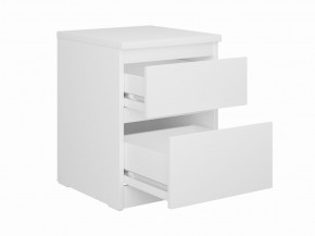 Тумба КАСТОР малая с двумя ящиками, цвет белый в Перми - perm.mebel24.online | фото 2
