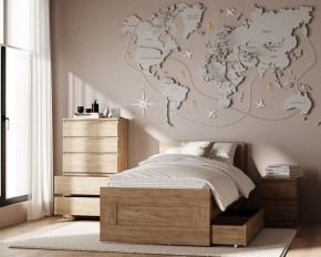 Тумба КАСТОР малая с двумя ящиками, цвет Дуб Сонома в Перми - perm.mebel24.online | фото 3
