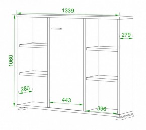 Тумба комбинированная Домино нельсон ПУ-60-2 в Перми - perm.mebel24.online | фото 2