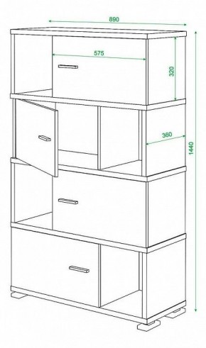 Тумба комбинированная Домино СБ-30/4 в Перми - perm.mebel24.online | фото 3