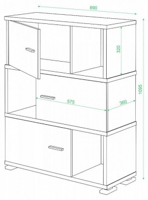 Тумба комбинированная СБ-30/3 в Перми - perm.mebel24.online | фото 2