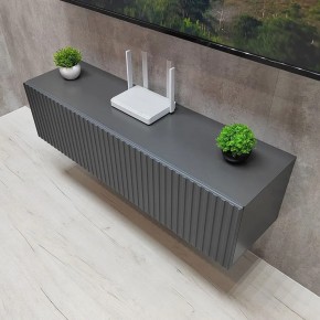 Тумба подвесная под ТВ LINES MTV4-MA 1150 Темно-серый (Графит-M 10.1.25) в Перми - perm.mebel24.online | фото 2