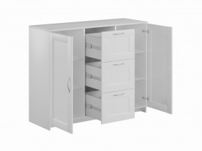 Тумба СИРИУС двухдверная с тремя ящиками, цвет белый в Перми - perm.mebel24.online | фото 2