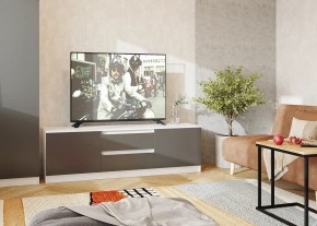 Тумба ТВ большая Парус (Белый/Графит) в Перми - perm.mebel24.online | фото 2