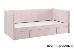 ТВИКС Кровать (софа) с ящиками 900 (нежно-розовый) в Перми - perm.mebel24.online | фото