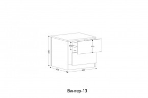 ВИНТЕР - 13 Тумба прикроватная в Перми - perm.mebel24.online | фото 2