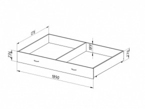 Ящик для металлических кроватей 120*190 (Венге) в Перми - perm.mebel24.online | фото