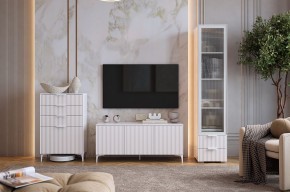 ЗЕФИР Гостиная К1 (белое дерево/белый муар) в Перми - perm.mebel24.online | фото