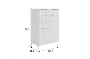 ЗЕФИР Гостиная К1 (белое дерево/белый муар) в Перми - perm.mebel24.online | фото 2